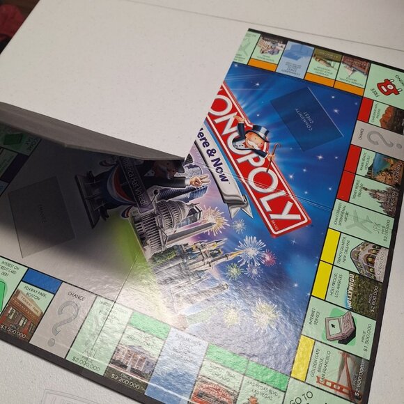 Monopoly Here Now Board Only Game Replacement Piece Folding 2006 Crafting - Picture 5 of 7